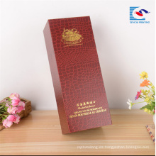 Caja de vino de lujo especial de encargo de la cartulina de papel de los proveedores chinos